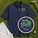 Bandon Dunes Course Map Performance Polo