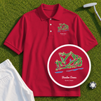 Bandon Dunes Course Map Performance Polo