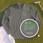 Bandon Dunes Course Map Quarter Zip