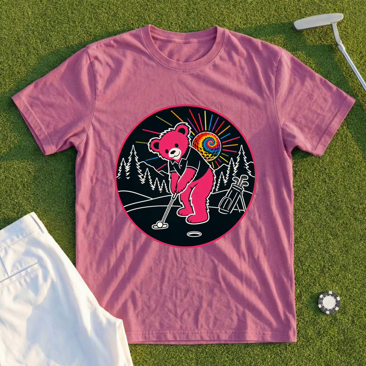 Bear Draining The Putt Tee
