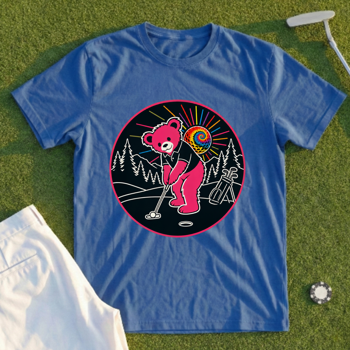 Bear Draining The Putt Tee