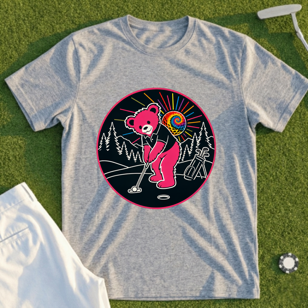 Bear Draining The Putt Tee