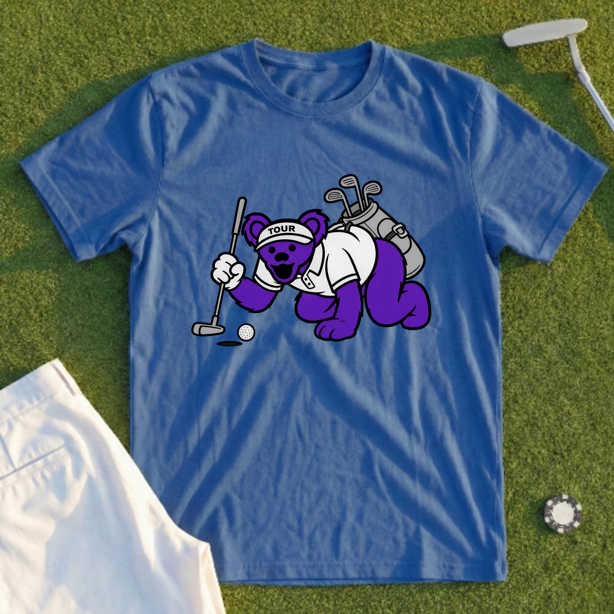 Bear Reading The Green Tee