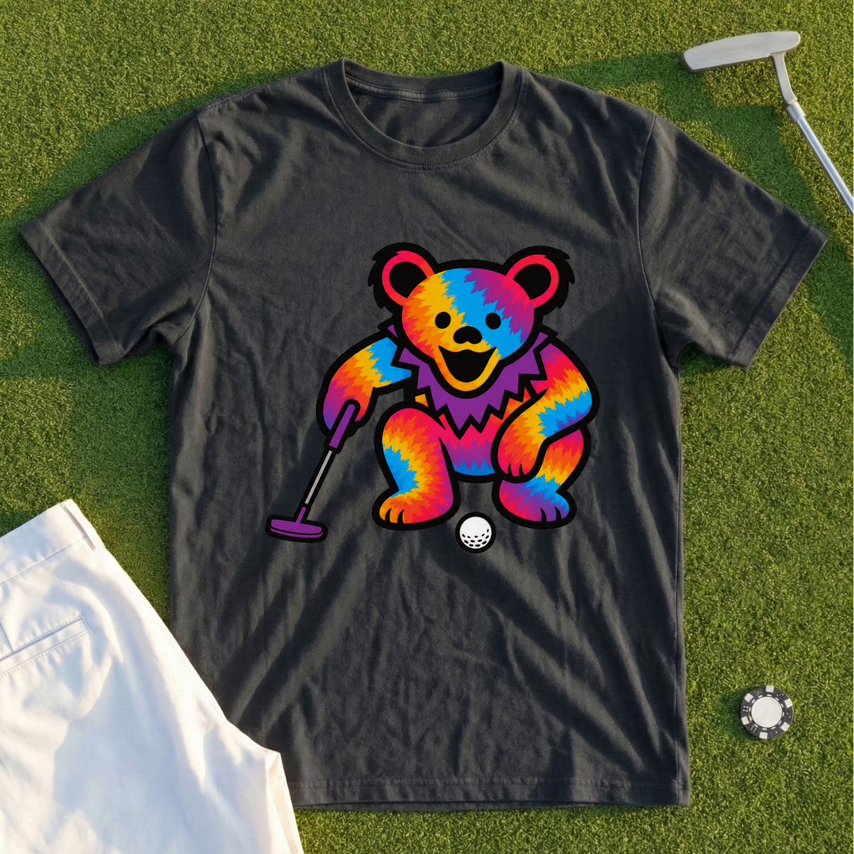 Bear Reads The Green Tee