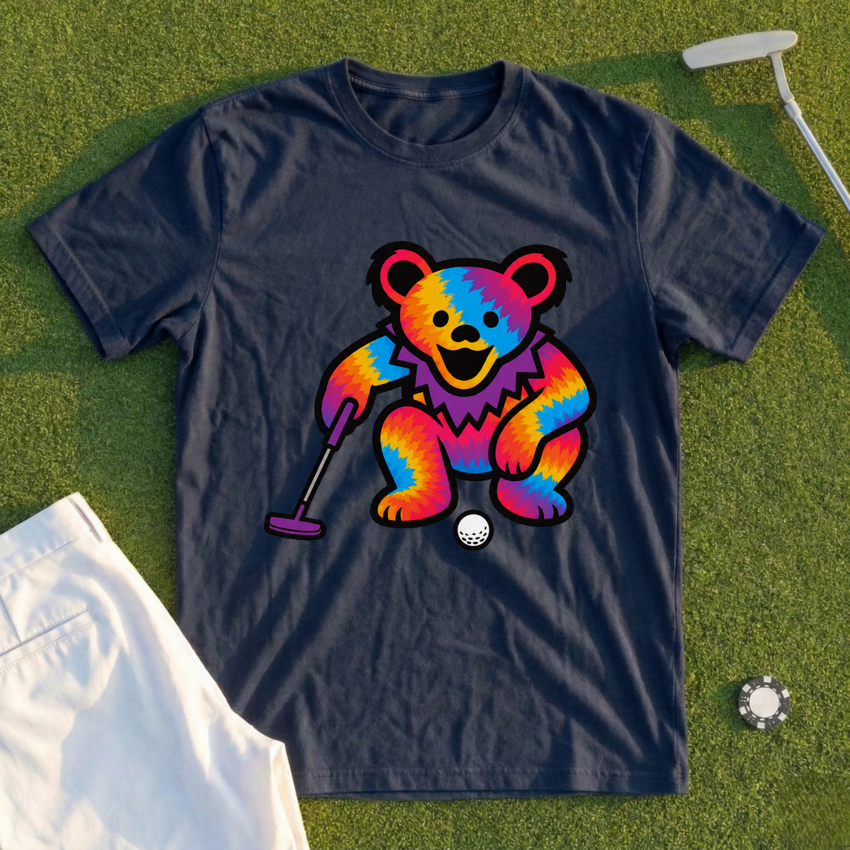 Bear Reads The Green Tee