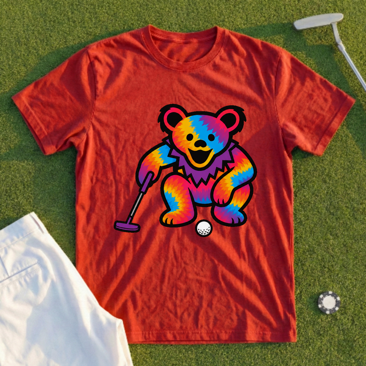 Bear Reads The Green Tee