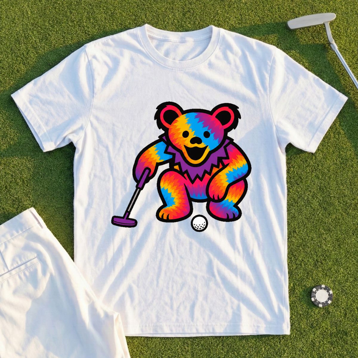Bear Reads The Green Tee