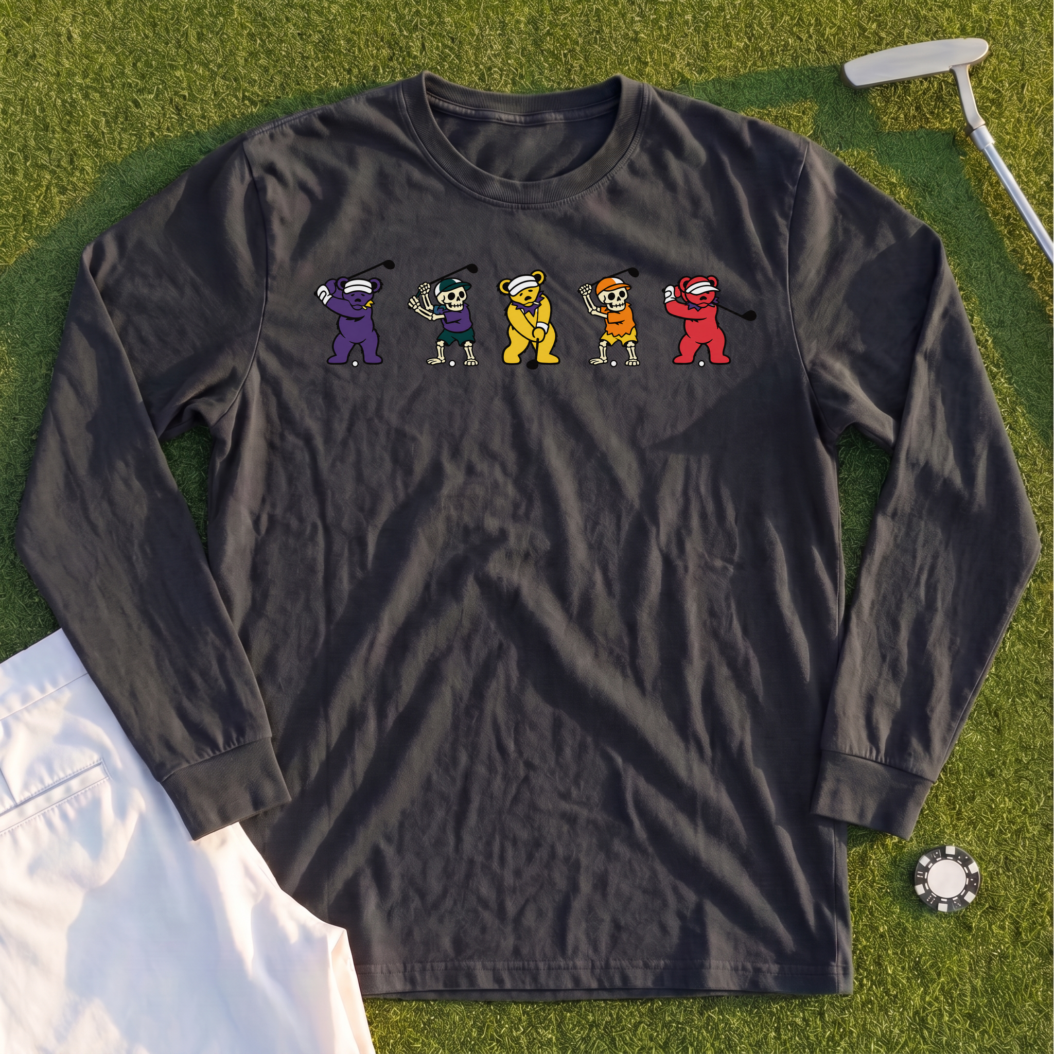 Bears And Bones Long Sleeve Tee