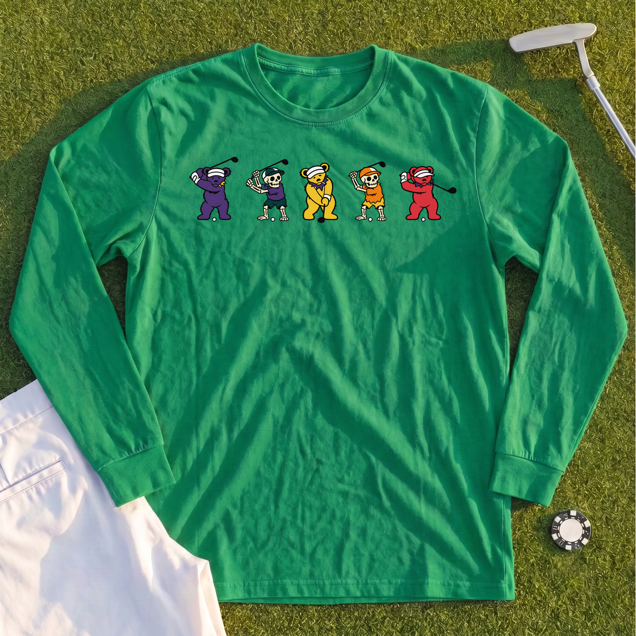 Bears And Bones Long Sleeve Tee
