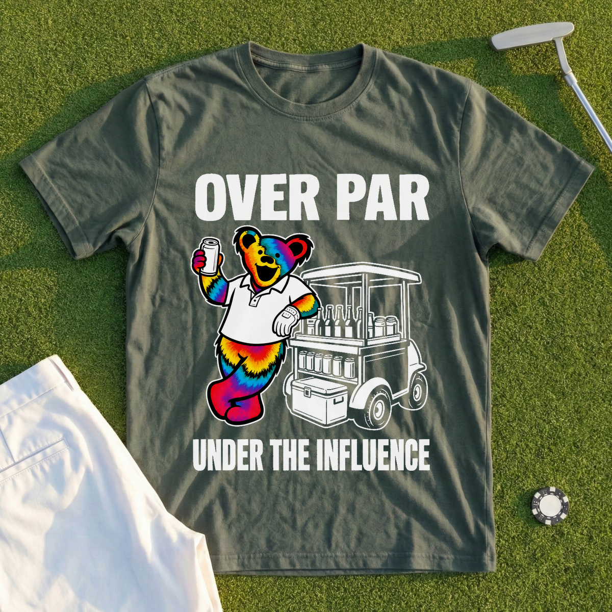 Beer Cart Bear Tee