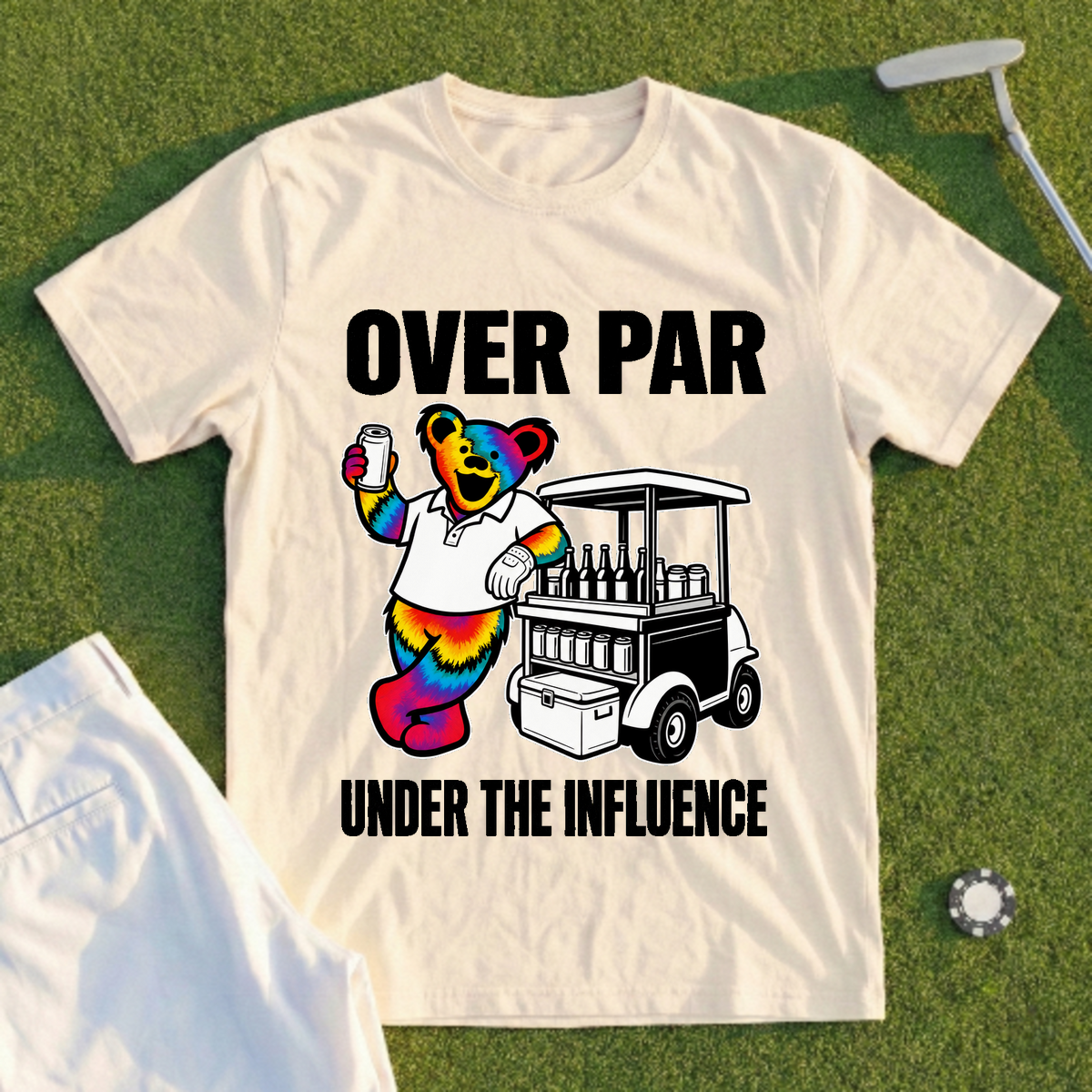Beer Cart Bear Tee