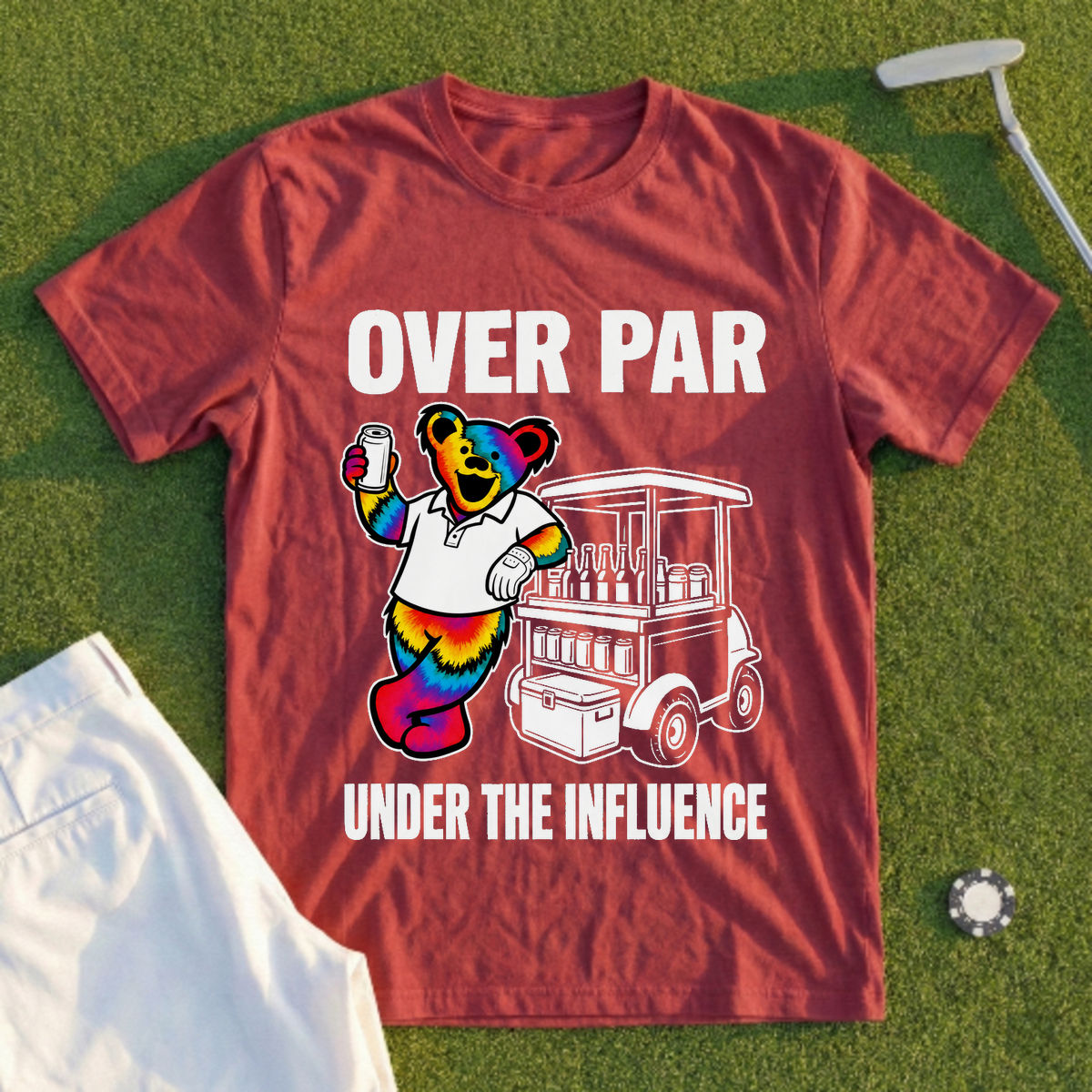 Beer Cart Bear Tee