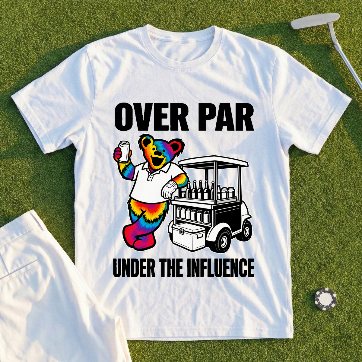 Beer Cart Bear Tee