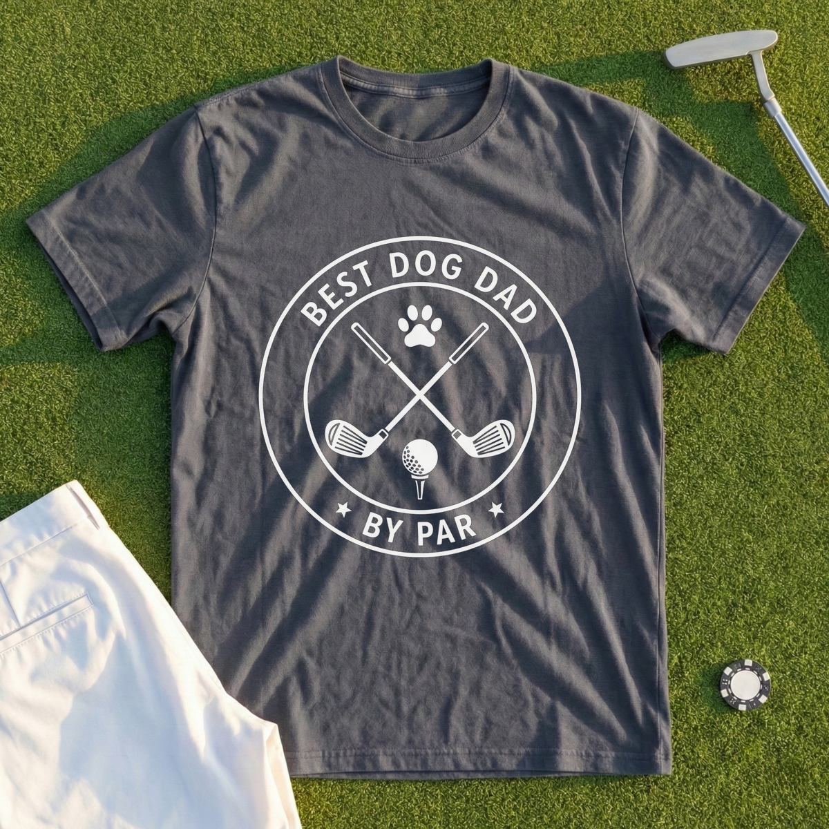 Best Dog Dad By Par Tee
