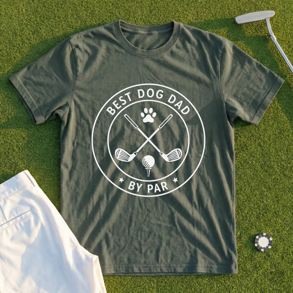 Best Dog Dad By Par Tee