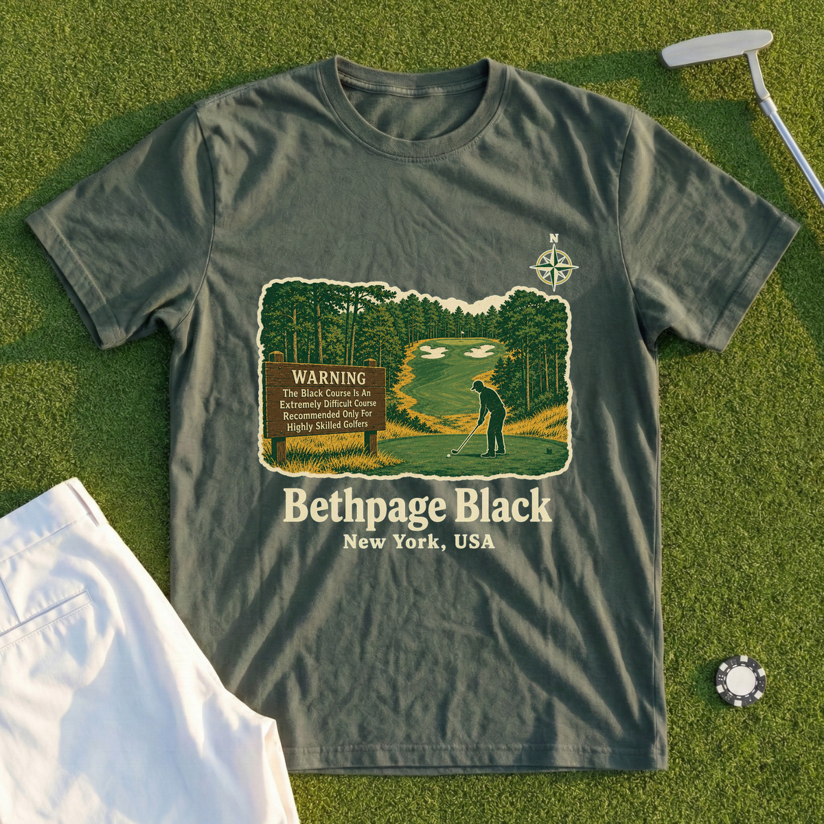 Bethpage Black Travel Poster Tee