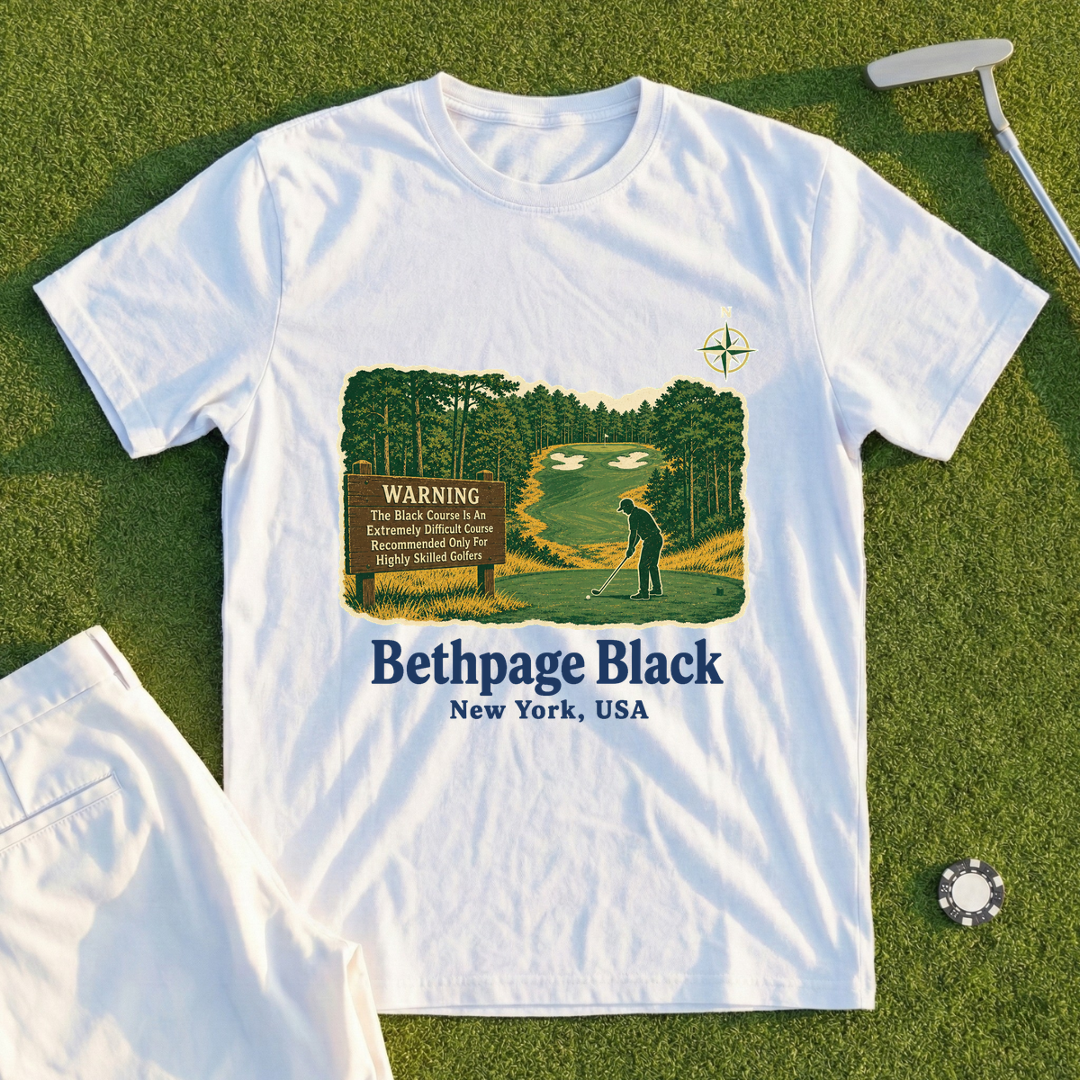 Bethpage Black Travel Poster Tee