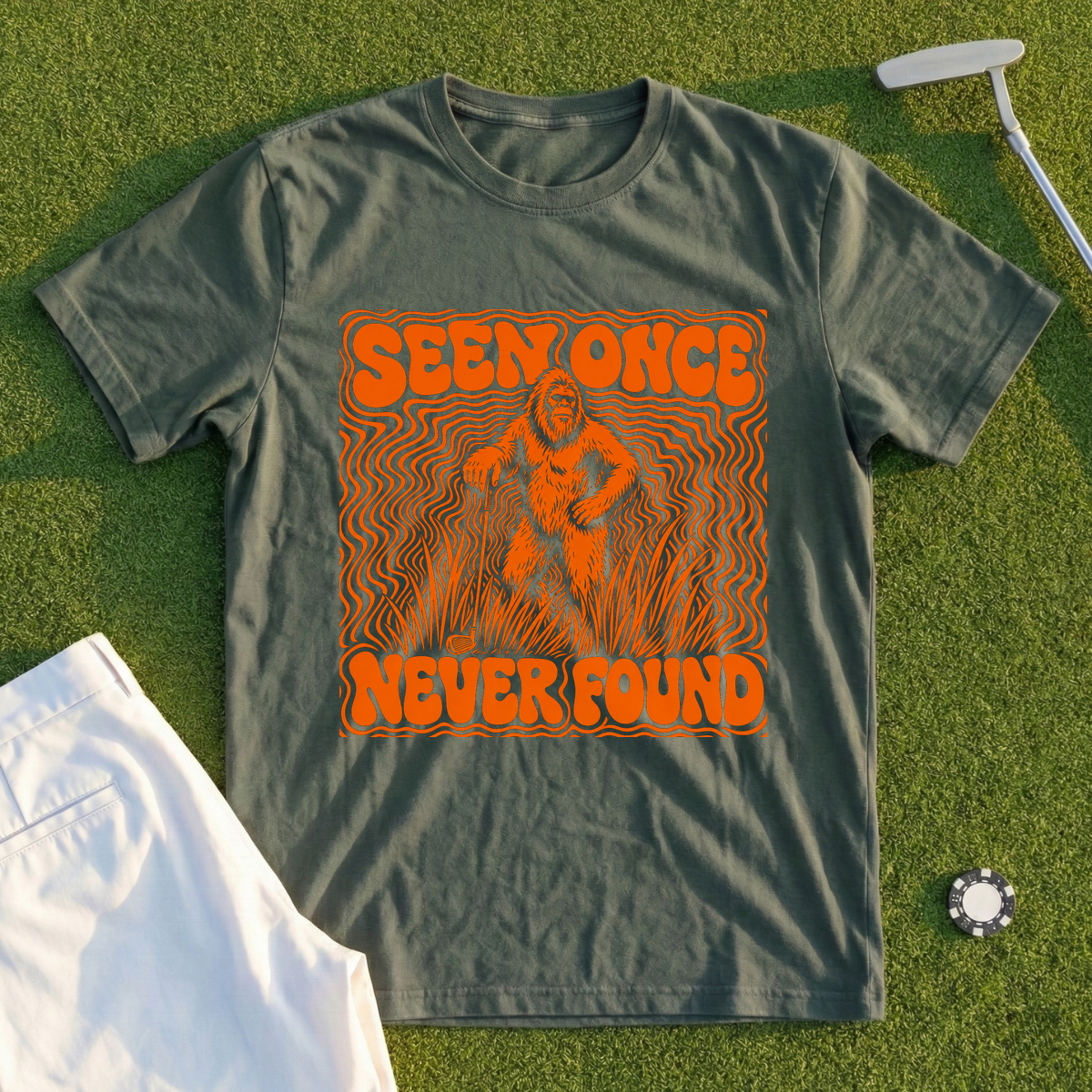 Bigfoot Seen Once Never Found Tee