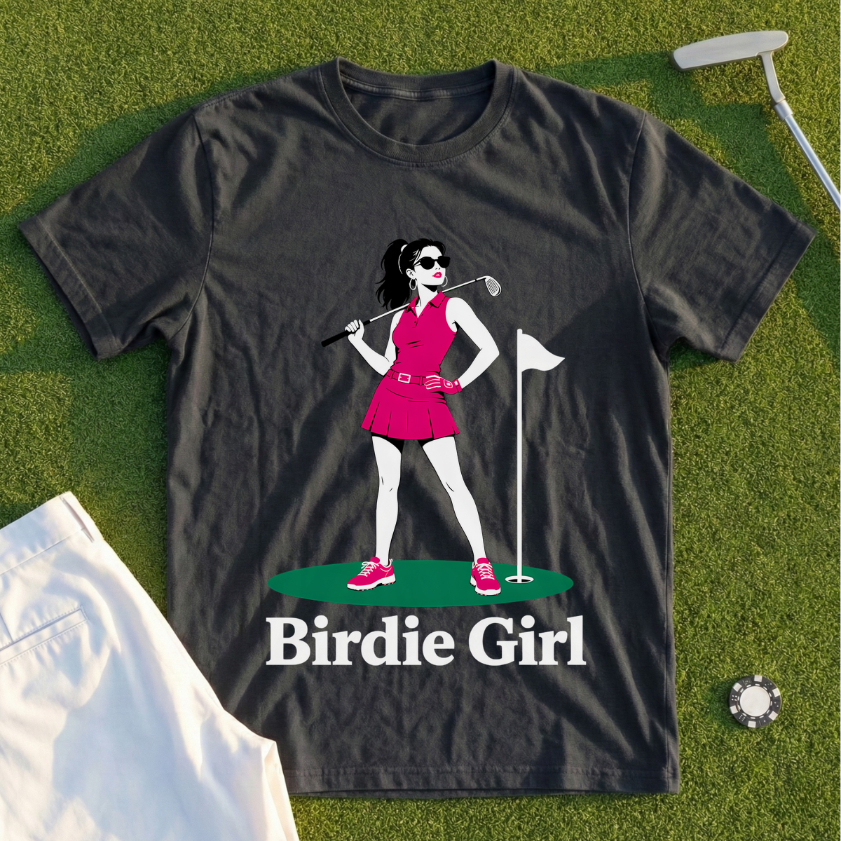 Birdie Girl, On The Green Tee