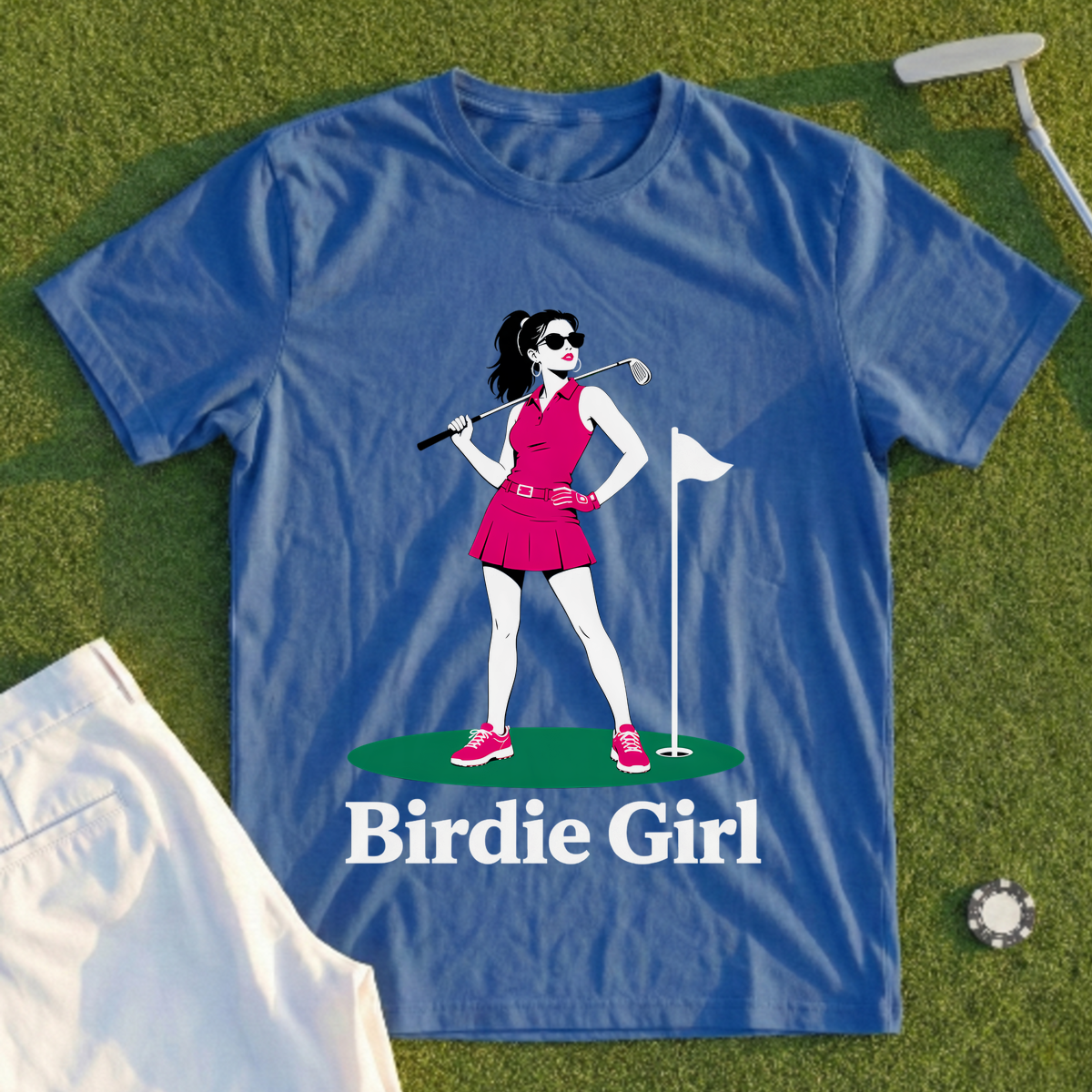 Birdie Girl, On The Green Tee