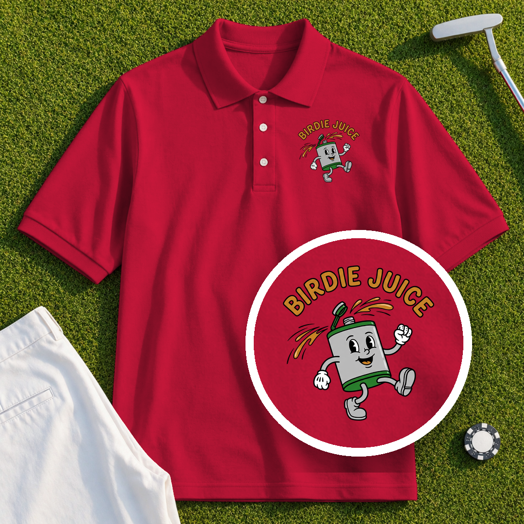 Birdie Juice Flask Performance Polo