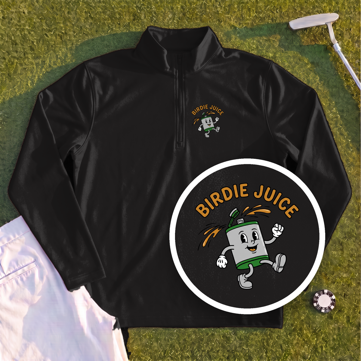 Birdie Juice Flask Quarter Zip