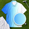 Blue Fade Performance Print Polo, print close-up