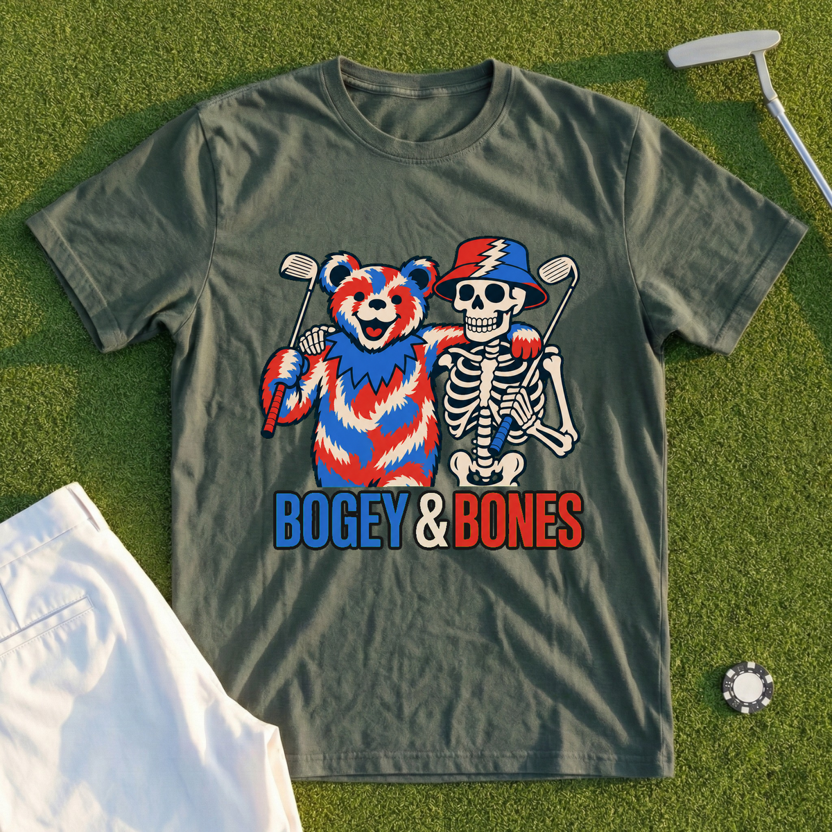 Bogey And Bones Tee