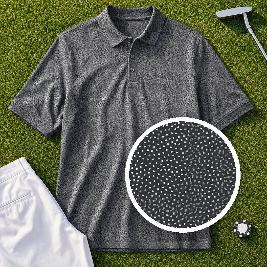 Range Ball Speckle Performance Print Polo, print close-up