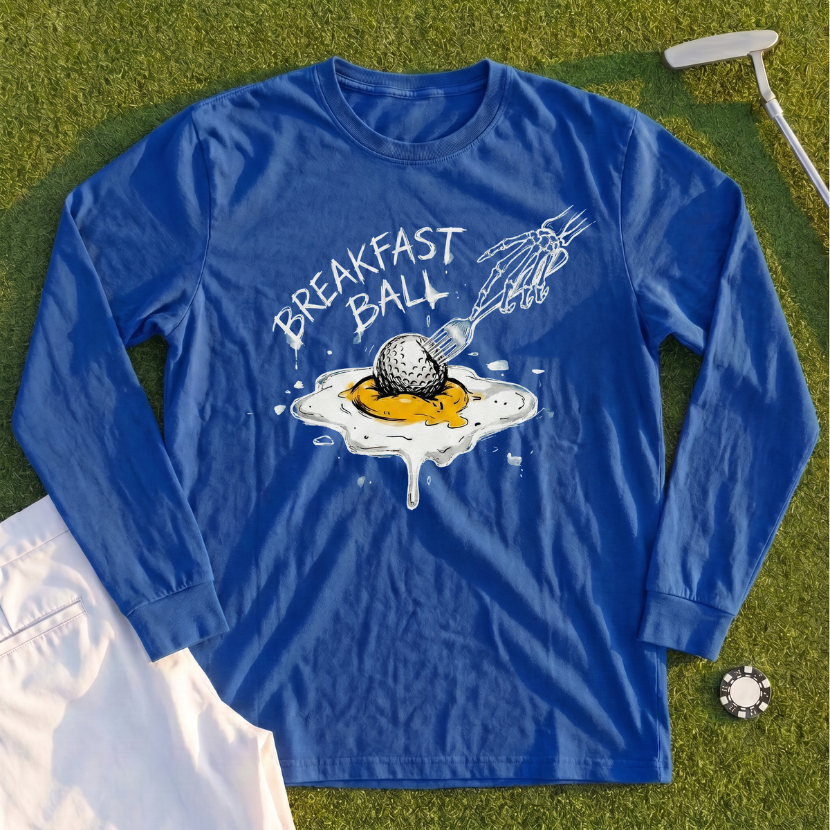 Breakfast Ball Egg Long Sleeve Tee