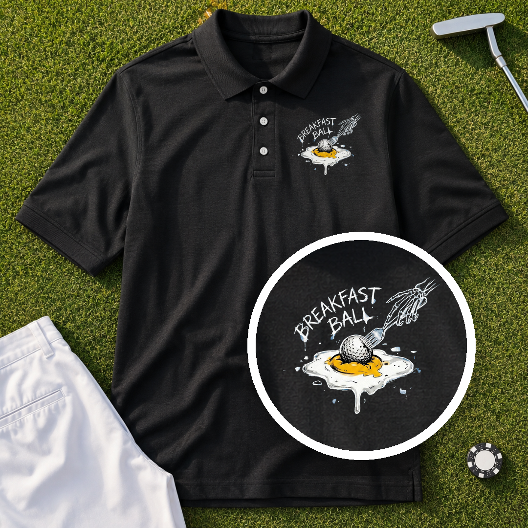 Breakfast Ball Egg Performance Polo