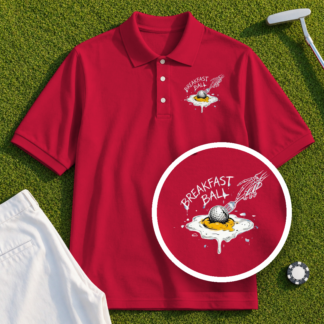 Breakfast Ball Egg Performance Polo
