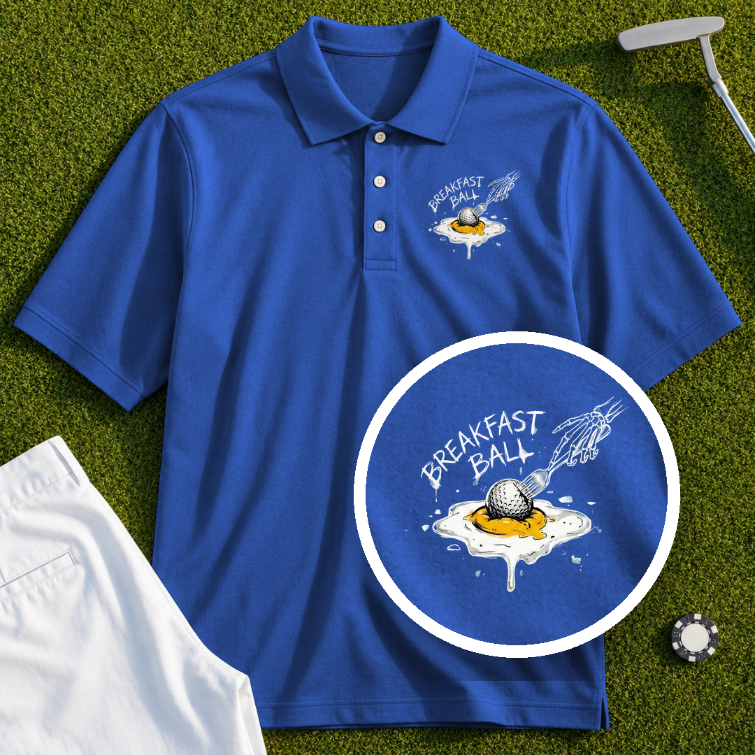 Breakfast Ball Egg Performance Polo