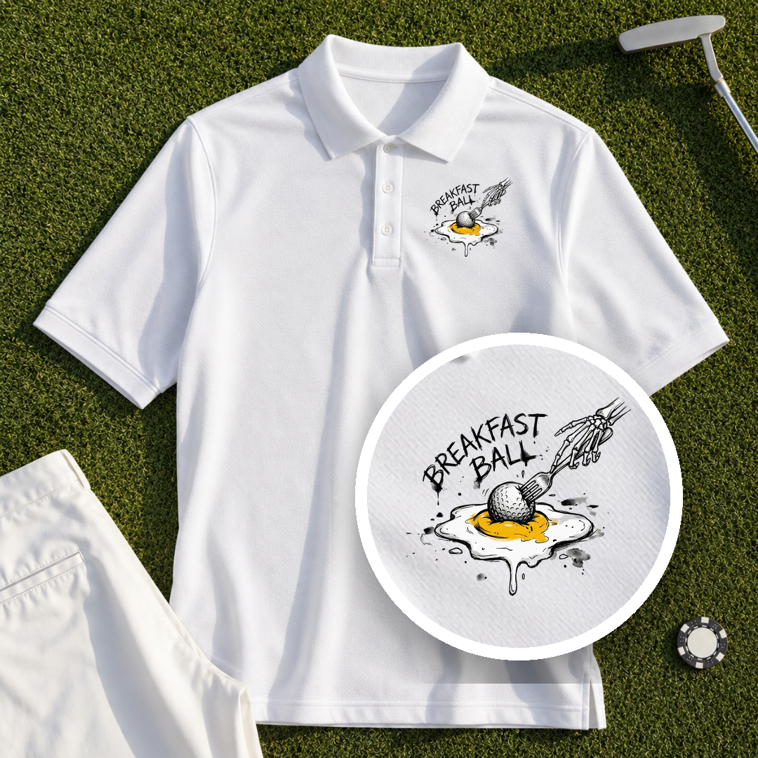 Breakfast Ball Egg Performance Polo