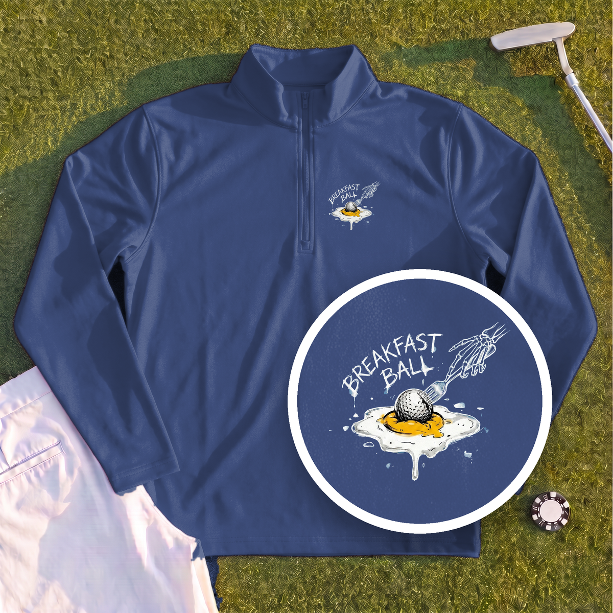 Breakfast Ball Egg Quarter Zip