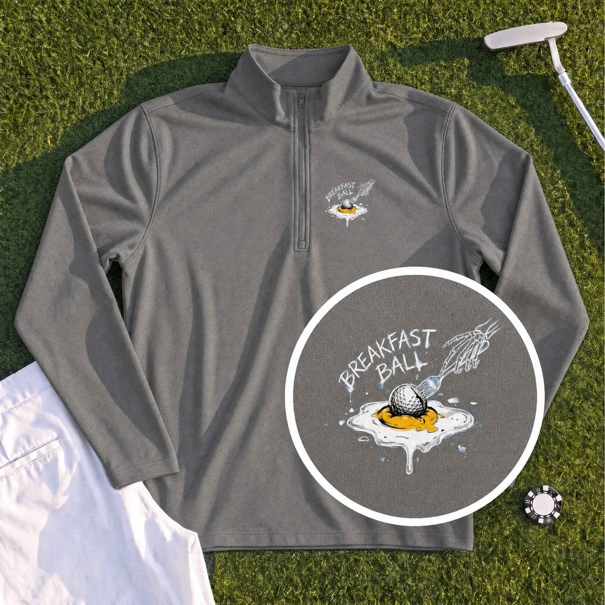 Breakfast Ball Egg Quarter Zip