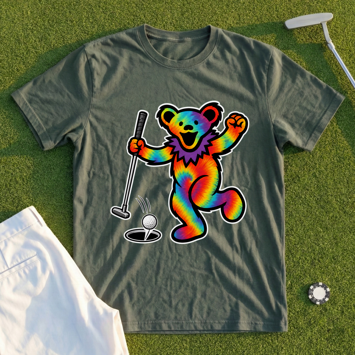Buried The Putt Bear Tee