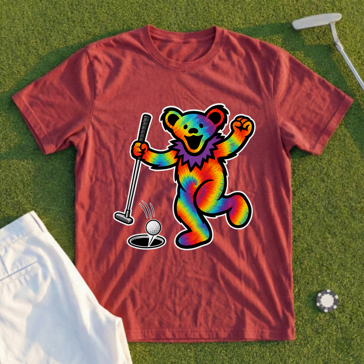 Buried The Putt Bear Tee