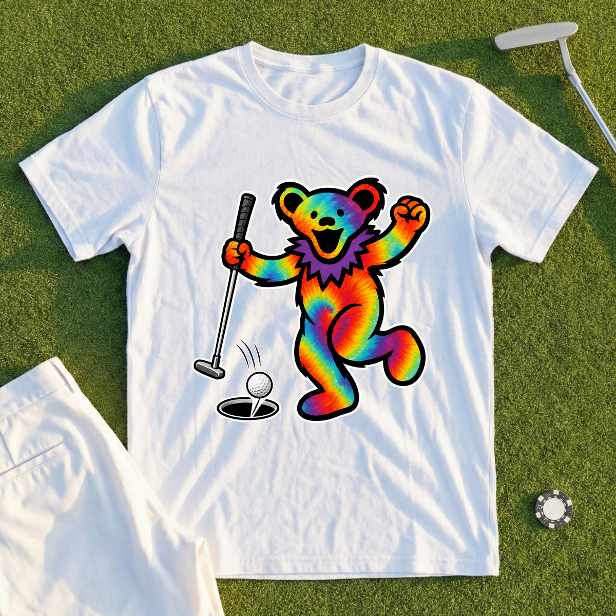 Buried The Putt Bear Tee