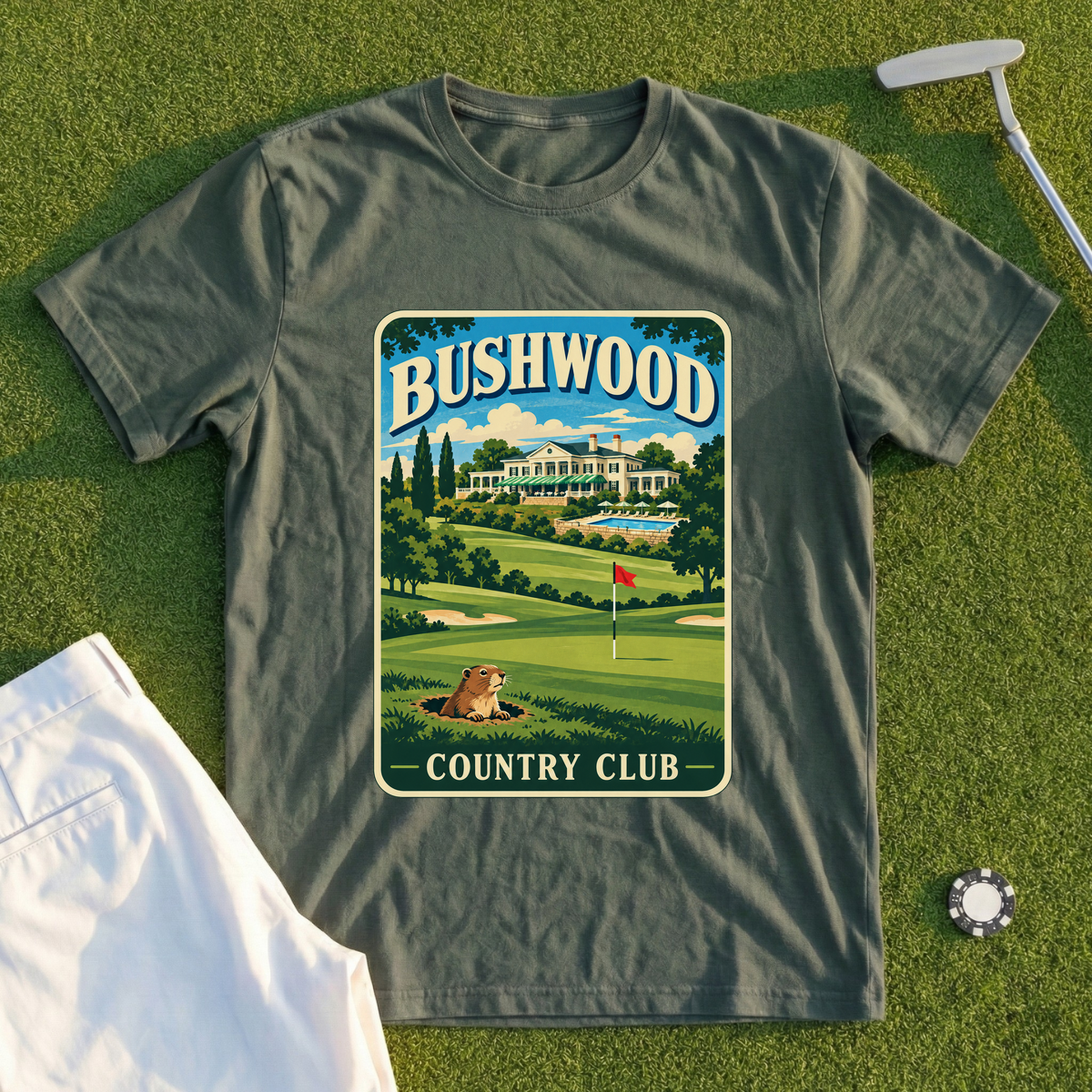 Bushwood Country Club Travel Poster Tee