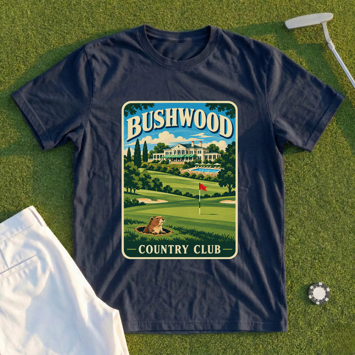 Bushwood Country Club Travel Poster Tee