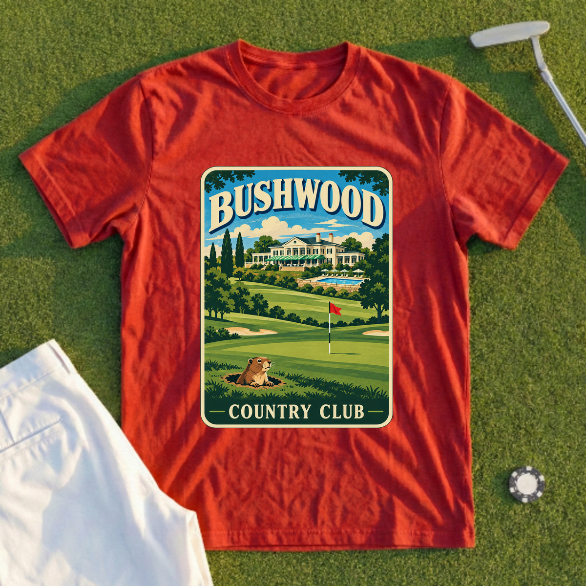 Bushwood Country Club Travel Poster Tee