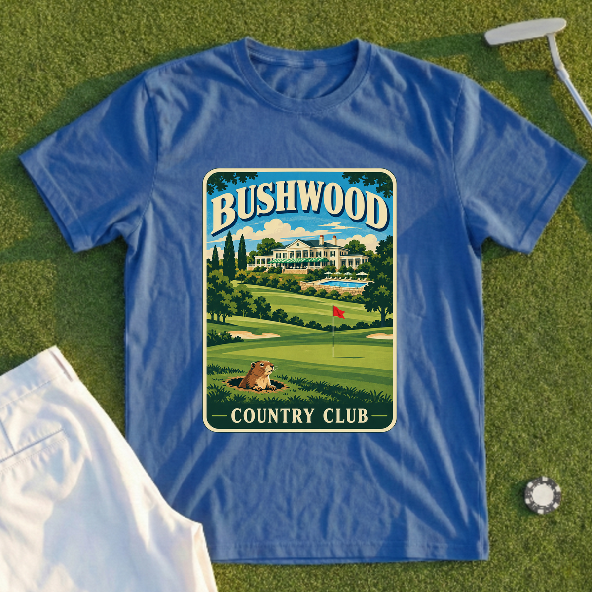 Bushwood Country Club Travel Poster Tee