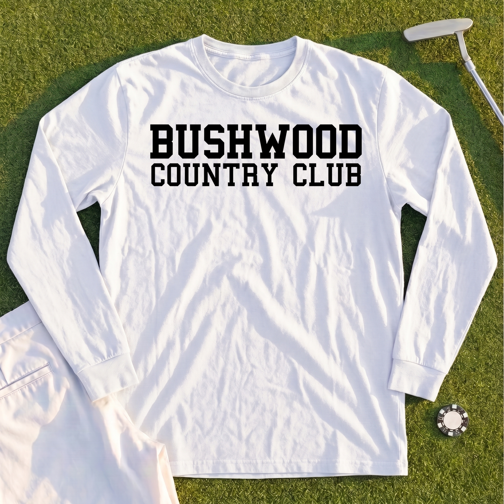 Bushwood Country Club Varsity Long Sleeve Tee