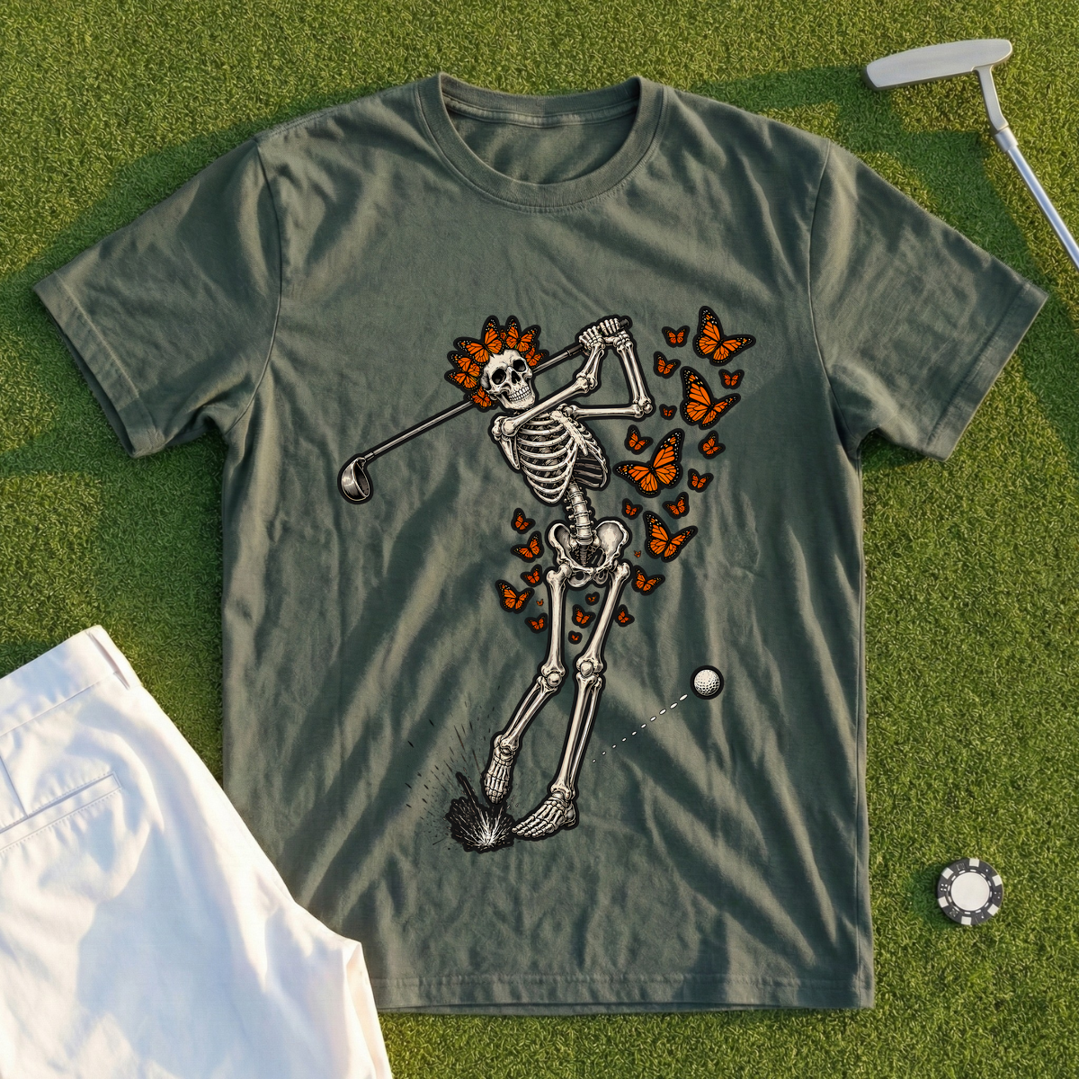 Butterfly Skeleton Swing Tee