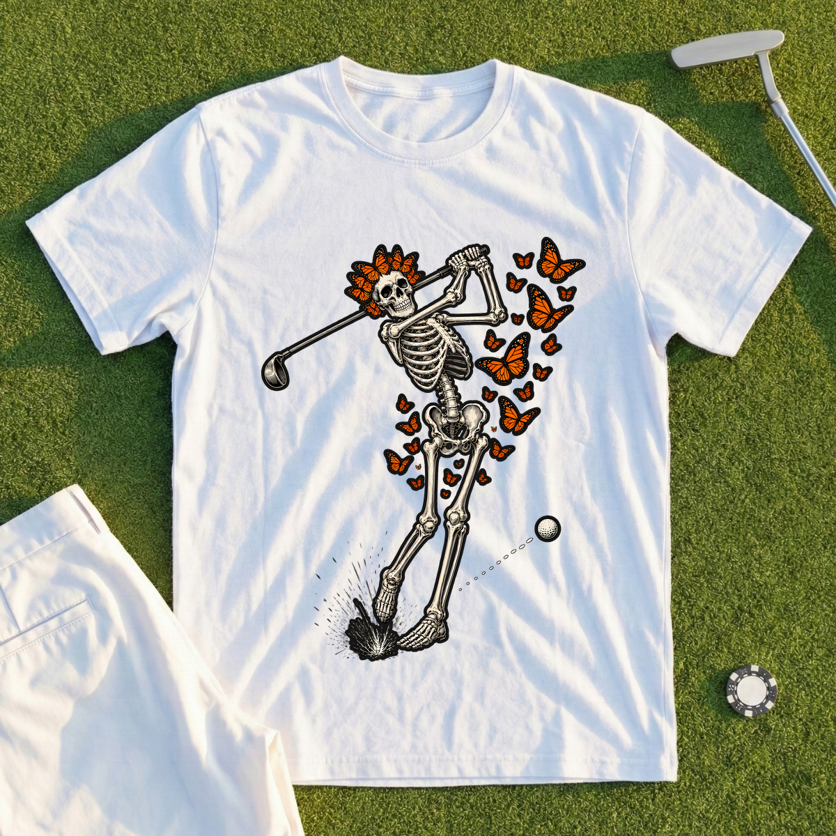 Butterfly Skeleton Swing Tee