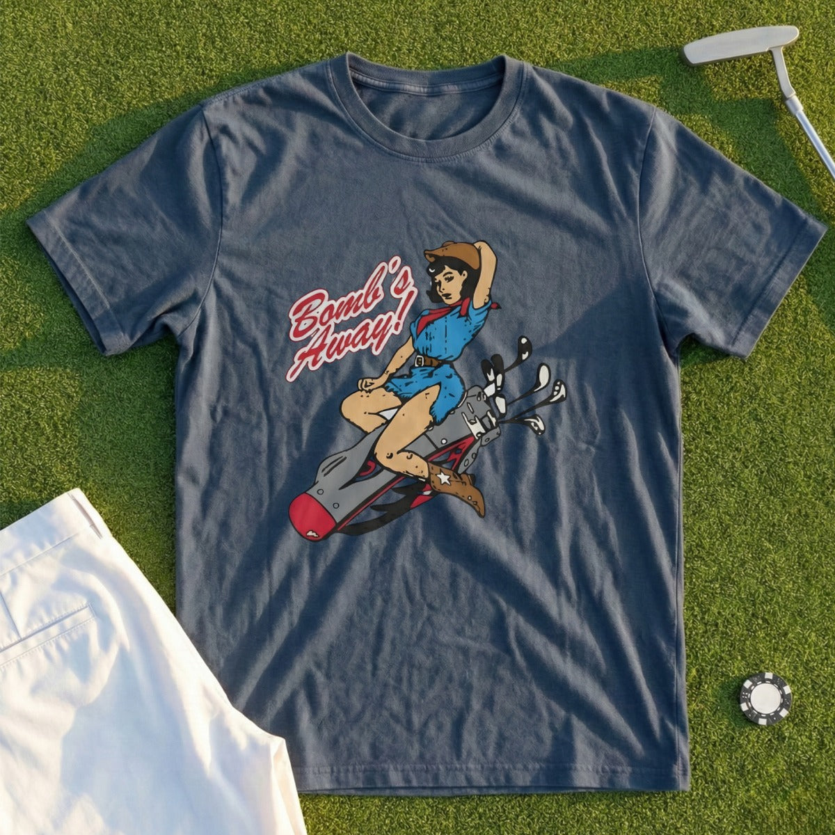 Bombs Away Graphic Print Novelty T-shirt