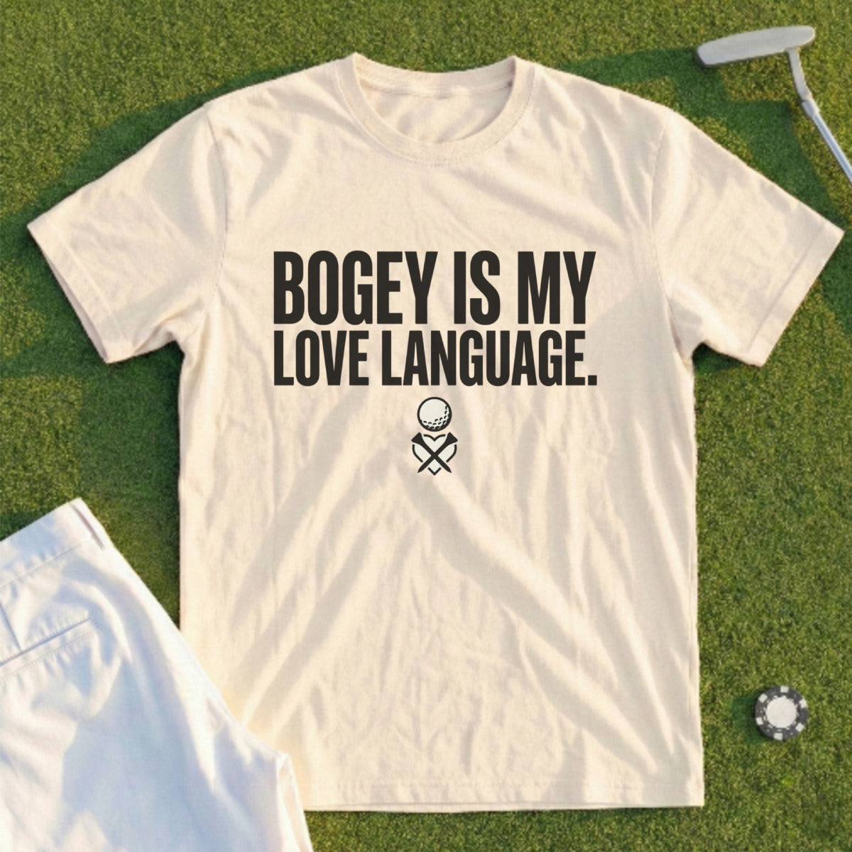 Bogey Is My Love Language Graphic Golf T-shirt