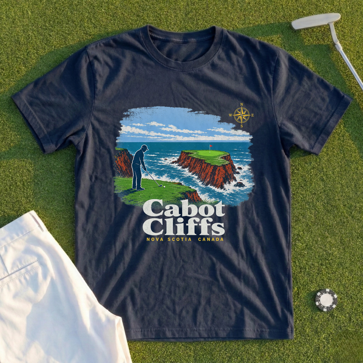 Cabot Cliffs, Ocean Chasm Travel Poster Tee