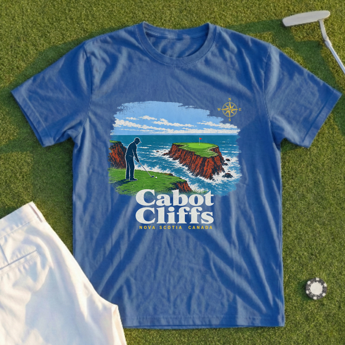 Cabot Cliffs, Ocean Chasm Travel Poster Tee